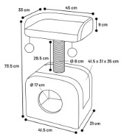 Ansamblu pentru pisici Flamingo Oscar (561370) imaginea #3 — magazin online Desire.md