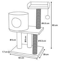 Когтеточка для кошек Flamingo Sonal (561356) фото №2 — интернет-магазин Desire.md