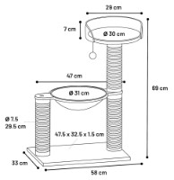 Ansamblu pentru pisici Flamingo Wilma (561298) imaginea #2 — magazin online Desire.md
