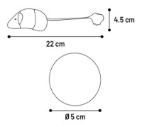 Jucărie pentru pisici Flamingo Blaro Mouse & Ball Blue (561484) imaginea #2 — magazin online Desire.md