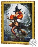 Pictura cu diamante după numere Art Gallery Premium Vrăjitoarea GA82064 imaginea #1 — magazin online Desire.md