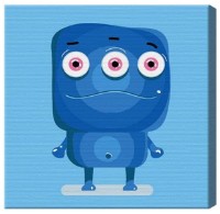 Картина по номерам Art Gallery Premium Голубой монстрик BX2631 фото №1 — интернет-магазин Desire.md