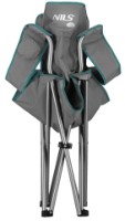 Стул складной для кемпинга Nils NC3079 Grey/Green фото №5 — интернет-магазин Desire.md