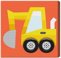 Tablou pe numere Art Gallery Premium Excavator galben BX2552