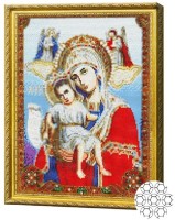 Pictura cu diamante după numere Art Gallery Premium Icoană Maicii Domnului Jirovițkaia GA79907 imaginea #1 — magazin online Desire.md