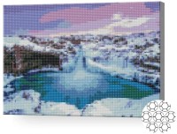 Алмазная картина по номерам Art Gallery Premium Замерзшая река XQB75603 фото №1 — интернет-магазин Desire.md