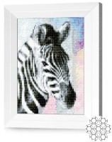 Pictura cu diamante după numere Art Gallery Premium Zebră JS27682
