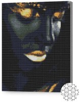 Pictura cu diamante după numere Art Gallery Premium Machiaj auriu XQB77394