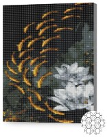 Pictura cu diamante după numere Art Gallery Premium Peștișori aurii XQB74827