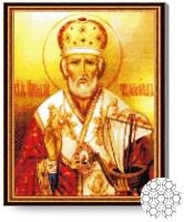 Pictura cu diamante după numere Art Gallery Premium Icoană Nicolae Făcător de minuni GA70475 imaginea #1 — magazin online Desire.md