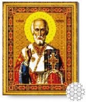 Pictura cu diamante după numere Art Gallery Premium Icoană Sfântul Nicolae GA70493