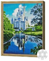 Pictura cu diamante după numere Art Gallery Premium Castel regal QB204431 imaginea #1 — magazin online Desire.md
