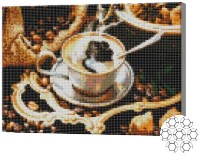 Алмазная картина по номерам Art Gallery Premium Кофе и бобы XQB74263