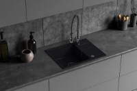 Кухонная мойка Backer Nona Solo 56x44 Black фото №2 — интернет-магазин Desire.md