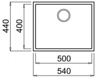 Chiuvetă de bucătărie Elleci Quadra Undermount 105 51 Avena imaginea #2 — magazin online Desire.md