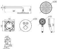Set pentru duș Imprese Centrum ER V-10260ER imaginea #2 — magazin online Desire.md