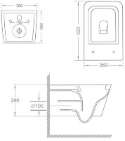 Унитаз Imprese Liben N c06804033 фото №2 — интернет-магазин Desire.md