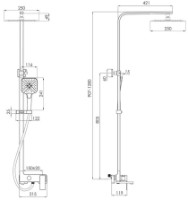 Душевой набор Imprese Violik t030B10801SQ фото №2 — интернет-магазин Desire.md