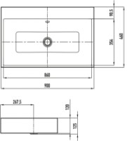 Умывальник Kaldewei Puro 3158 фото №3 — интернет-магазин Desire.md
