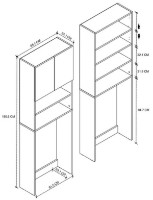 Стеллаж для стиральной  машины Nex Home 12-03-02 Oak фото №2 — интернет-магазин Desire.md
