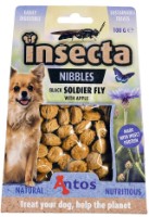 Snackuri pentru câini Antos Insecta Nibbles Black Soldier Fly & Apple 100g (20091)