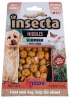 Snackuri pentru câini Antos Insecta Nibbles Silkworm & Carrot 100g (20093)