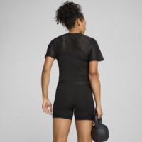 Женская футболка Puma Lace Top - Short Puma Black, s.M фото №3 — интернет-магазин Desire.md