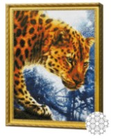 Pictura cu diamante după numere Art Gallery Premium Leopard GA86325