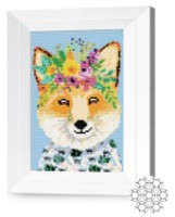 Алмазная картина по номерам Art Gallery Premium Лиса в цветочном венке JS28200 фото №1 — интернет-магазин Desire.md