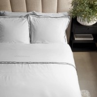Lenjerie de pat Riviera Maison Salute White 140x200/220cm (325937) imaginea #2 — magazin online Desire.md