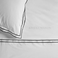Lenjerie de pat Riviera Maison Salute White 140x200/220cm (325937) imaginea #3 — magazin online Desire.md