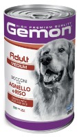 Hrană umedă pentru câini Monge Superpremium Gemon Medium Adult Lamb & Rice 1250g