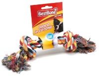 Jucărie pentru câini Record Cotton Bone coloured Large 25cm (6402)