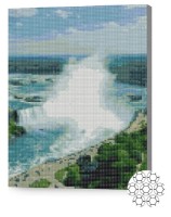 Pictura cu diamante după numere Art Gallery Premium Cascadă Niagara XQB76006