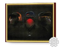 Pictura cu diamante după numere Art Gallery Premium Nu văd, nu aud, nu spun GA82484