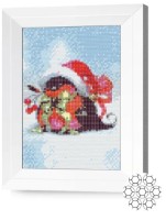 Pictura cu diamante după numere Art Gallery Premium Mugurar iarnă JS24821