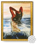 Pictura cu diamante după numere Art Gallery Premium Sirenă atrăgătoare GA78562