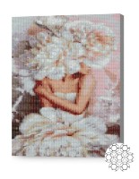 Pictura cu diamante după numere Art Gallery Premium Înconjurată de bujori XQB80901 imaginea #1 — magazin online Desire.md