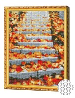 Pictura cu diamante după numere Art Gallery Premium Scară toamna GB79274