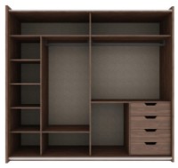 Dulap cu uşi glisante Dogtas Gold 3200358426 Walnut imaginea #4 — magazin online Desire.md