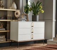 Комод Dogtas Larina 3200383337 White/Natural/Black фото №3 — интернет-магазин Desire.md