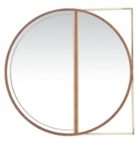 Oglindă Dogtas Likya 3200385430 Walnut/Gold imaginea #1 — magazin online Desire.md