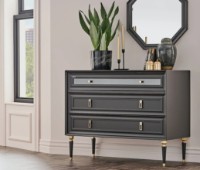 Комод Dogtas Lorenta 3200385200 Anthracite/Gold фото №7 — интернет-магазин Desire.md