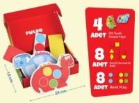 Развивающий набор Puedo Colorful Dinosaurs (K1910) фото №2 — интернет-магазин Desire.md