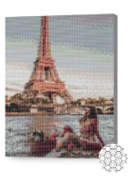 Алмазная картина по номерам Art Gallery Premium Пикник на берегу Сены XQB80620