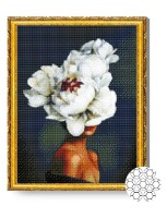 Pictura cu diamante după numere Art Gallery Premium Gânduri bujori GA79967 imaginea #1 — magazin online Desire.md