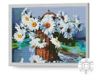 Алмазная картина по номерам Art Gallery Premium Ромашки в корзинке QB206026 фото №1 — интернет-магазин Desire.md