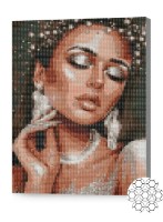 Pictura cu diamante după numere Art Gallery Premium Doamnă nemaipomenită XQB77285