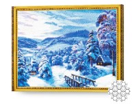 Pictura cu diamante după numere Art Gallery Premium Ziua însorită în munți GA78633