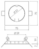 Lampă încorporabilă GTV OP-PROD4-21 imaginea #3 — magazin online Desire.md